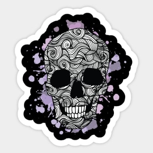 Halloween Skull Sticker